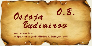 Ostoja Budimirov vizit kartica